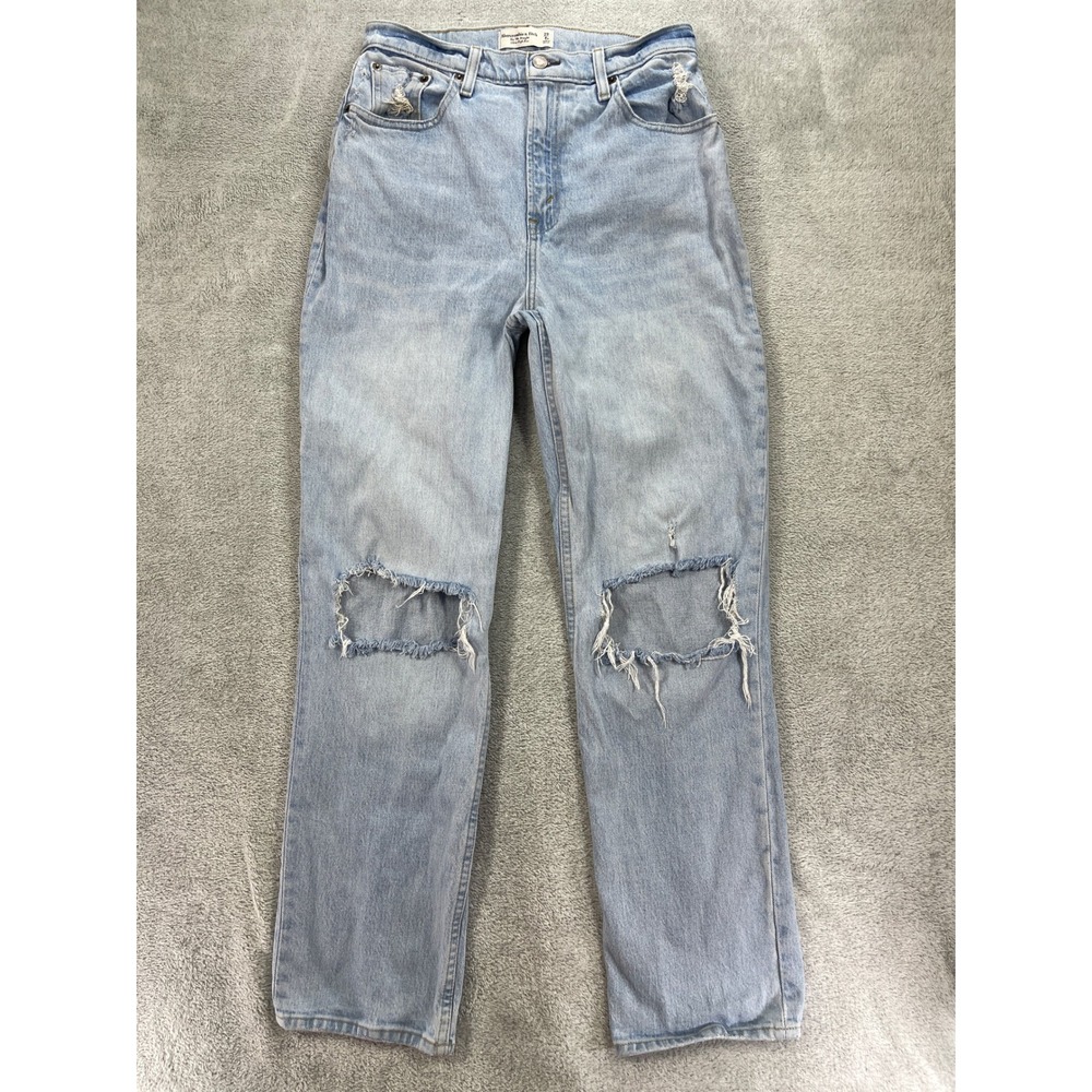 Abercrombie & Fitch Jeans Women 29/8R Light Blue The 90s Straight Curve Love